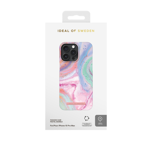 iDeal of Sweden Printed Case MagSafe iPhone 15 Pro Max Pastel Marble – image 4