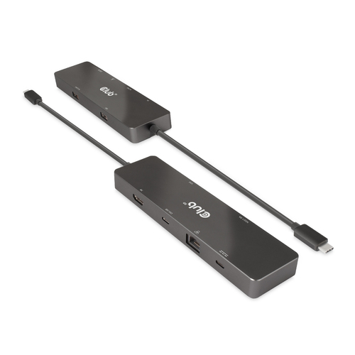 Club 3D USB-C 3.2 Gen2 6-in-1 Dual displays Portable dock dockingstation, afbeelding 3
