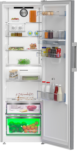 Beko HarvestFresh™ LNP5686LDVPS 186cm Fridge - Stainless Steel Effect - D Rated, Stainless Steel - image 3