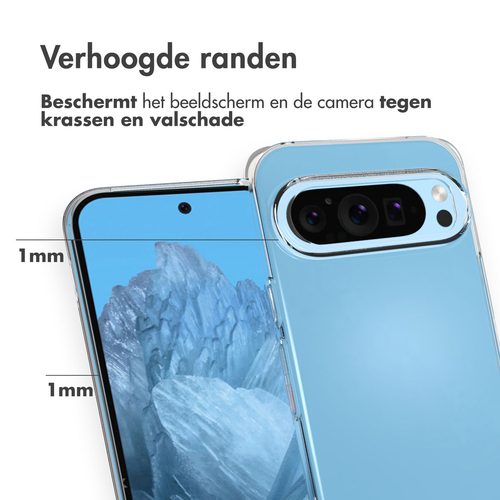 Accezz Clear Backcover Google Pixel 9 / 9 Pro - Transparant, afbeelding 3