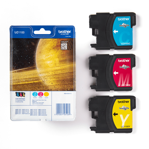 Original Brother LC1100 Ink Cartridge Multipack (C/M/Y) - image 3
