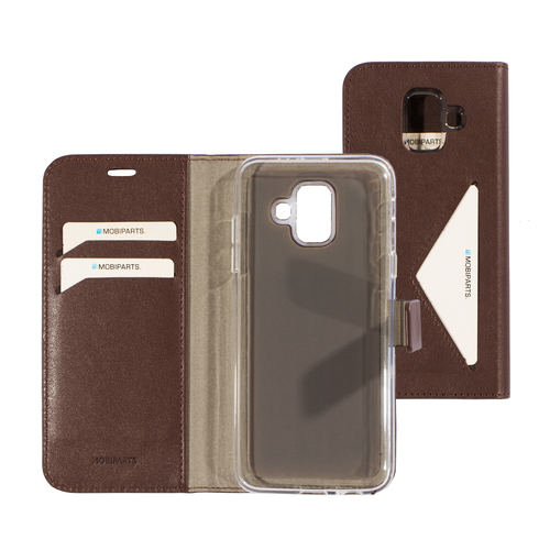 Mobiparts Classic Wallet Case Samsung Galaxy A6 (2018) Brown – image 1