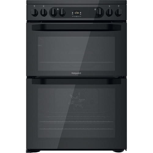 Hotpoint HDM67V92HCB/UK Freestanding cooker Electric Ceramic hob Black