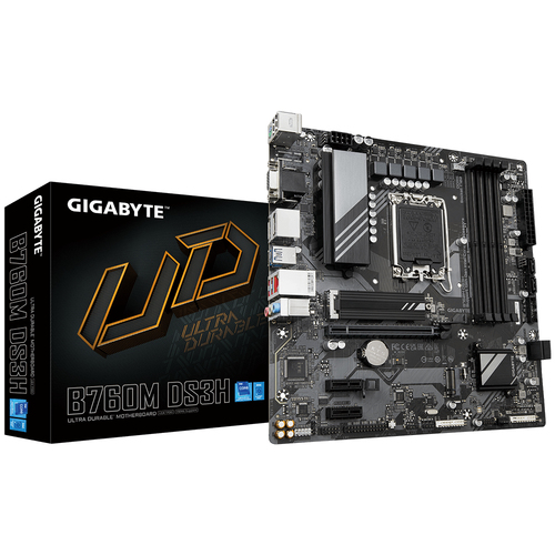 B760M DS3H MB GIGABYTE B760M MICRO ATX LGA1700 DDR5 2PCIE 1HDMI 2DP 3USB32 1USBC B760M DS3H