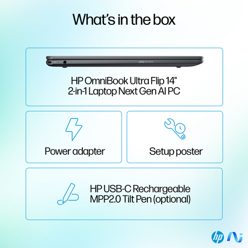 HP OmniBook Ultra Flip 14-fh0006na Intel Core Ultra 7 256V 16GB RAM 1TB SSD 14" Touchscreen Windows 11 Home 2-in-1 Copilot+ Laptop - image 5