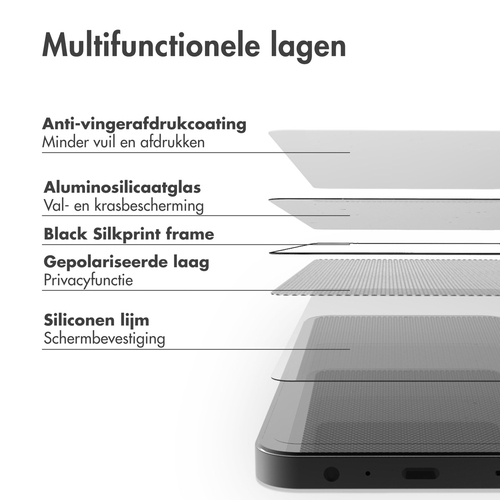 Accezz Gehard Glas Privacy Screenprotector Samsung Galaxy S25 Plus, afbeelding 2