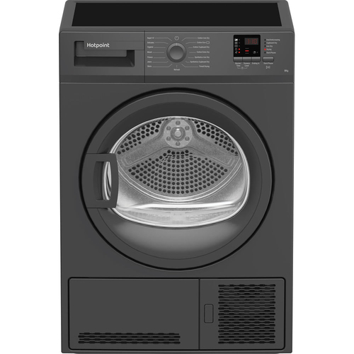 Hotpoint C HD C82 Gggd UK 8 kg Condenser Tumble Dryer - Graphite, Silver/Grey - image 4
