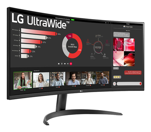 LG 34WR50QK 34" Qhd UltraWide Gaming Monitor â€“ HDR10, Ergonomic Design, High Refresh Rate - image 5