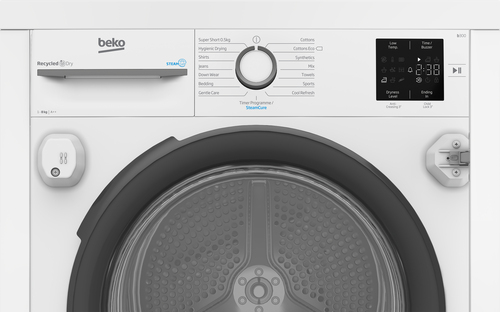 Beko NTIKP81131W 8Kg Integrated Heat Pump Tumble Dryer - White - A++ Rated, White - image 4