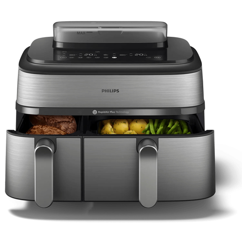 Philips Airfryer 5000 Series Dual Basket NA555/00, afbeelding 3