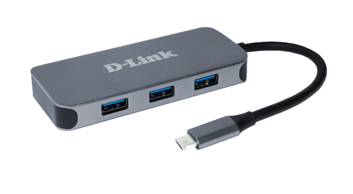 D-Link DUB-2335 док-станция для ноутбука Проводная USB Type-C Серый