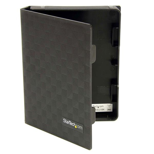 STARTECH.COM 2.5IN ANTI-STATIC HARD DRIVE PROTECTOR CASE - BLACK (3PK), TAA-COMPLIANT