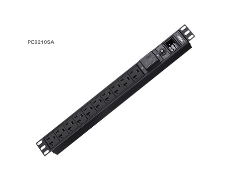 ATEN PE0210SA power distribution unit (PDU) 10 AC outlet(s) 1U Black – image 2