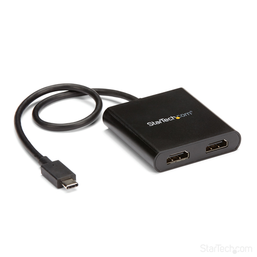 StarTech.com 2-Port Multi Monitor Adapter - USB-C to 2x HDMI Video Splitter - USB Type-C to HDMI MST Hub - Dual 4K – image 7