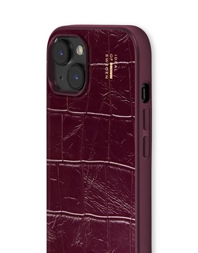 iDeal of Sweden Vegan Leather Case iPhone 13 / 14 / 15 / 16e / 17e Fine Wine Croco – image 3