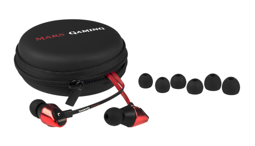Mars Gaming MIH2 headphones/headset Wired In-ear Black, Red – image 4