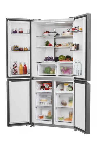 Hoover HHCR3818EWPL Total No Frost Multi-door American Fridge Freezer - Inox - E Rated, Stainless Steel - image 5