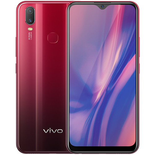 vivo Y11 16.1 cm (6.35") Single SIM Android 9.0 4G Micro-USB 3 GB 32 GB 5000 mAh Red