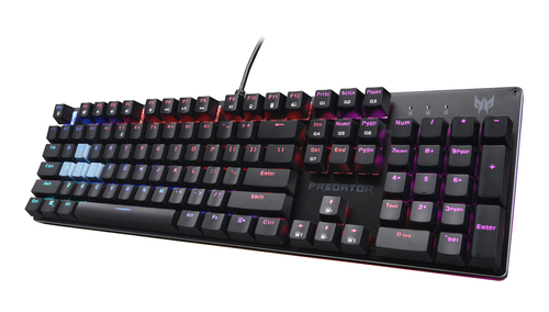 Acer Predator Aethon 303 Keyboard PKW200 USB Black - US int. Toetsenbord Zwart, afbeelding 3