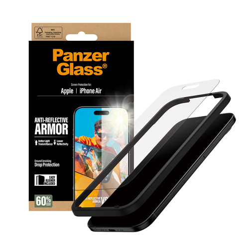 PanzerGlass Ultra-Wide Fit Ceramic II Apple iPhone 17 Air Screenprotector, afbeelding 5