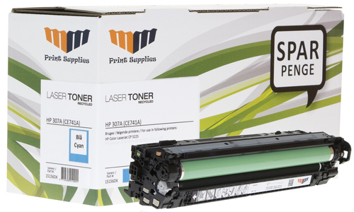 MM Cyan Laser Toner - HP 307A (CE741A) - For HP Color LaserJet – image 1