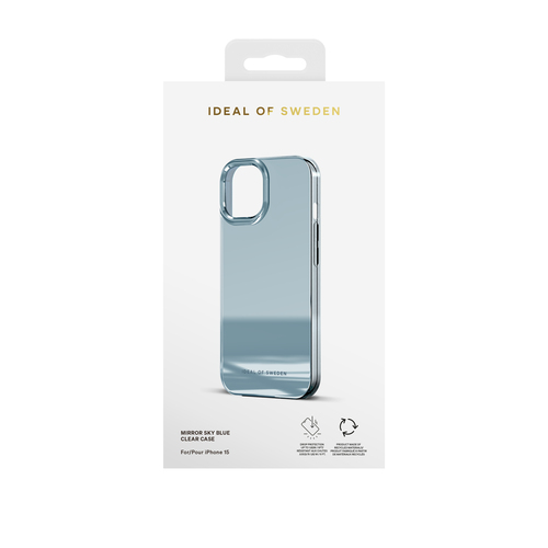 iDeal of Sweden Mirror Case iPhone 13 / 14 / 15 / 16e Mirror Sky Blue – image 3
