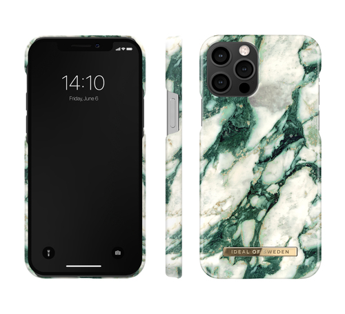iDeal of Sweden Printed Case iPhone 12/12P Calacatta Emerald Mrb – image 2