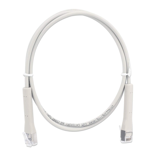 INTELLINET Patchkabel Flexi Cat6a F/FTP 0.5m 10G koper grijs, afbeelding 7