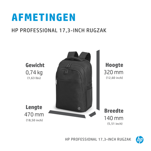 HP 17.3 inch Top Load tas Laptop tas – Foto 5 van 11