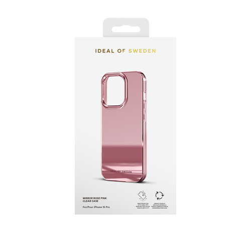 iDeal of Sweden Mirror Case iPhone 15 Pro Mirror Rose Pink – image 4