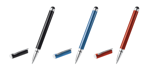 Trust Stylus & Ballpoint Pen - 3 colour pack