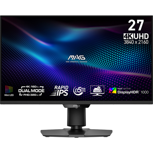 Msi Mag 274UPDF E16M 27" 4K Ultra HD 160Hz Gaming Monitor - Black - image 1