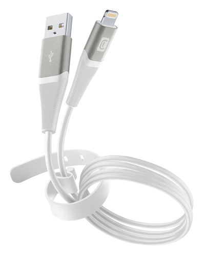 Cellularline USBDATABELTMFIW кабель с разъемами Lightning 1,2 m Белый