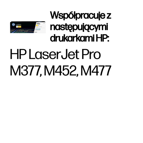 HP 410A oryginalny wkład z żółtym tonerem LaserJet CF412A