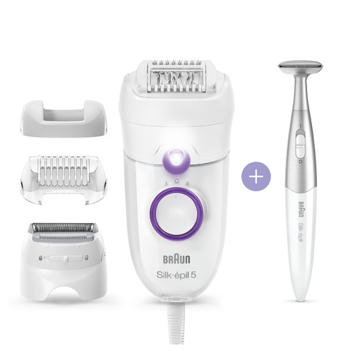 Braun Silk-épil 5 SE5-825 epilator 28 tweezers Purple, White – image 2