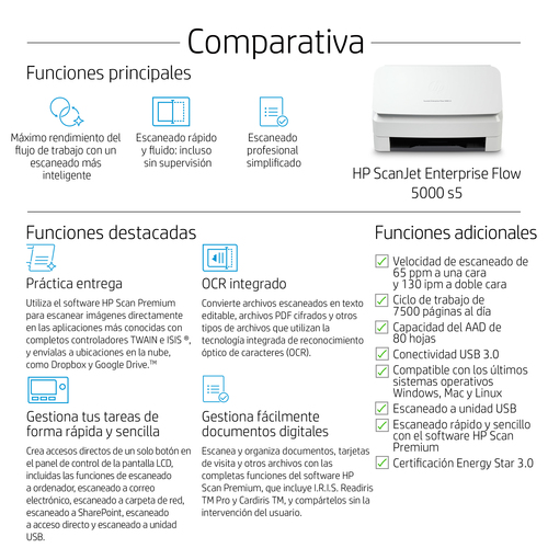 Escáner HP 5000 s5