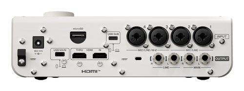 Yamaha URX44V USB-C audio/video interface wit, afbeelding 4