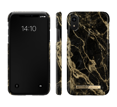 iDeal of Sweden Printed Case iPhone XR Golden Smoke Marble – image 2