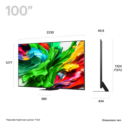 LG QNED86A6 100" 4K Ultra HD MiniLED Qned Smart TV - 100QNED86A6, Silver - image 1