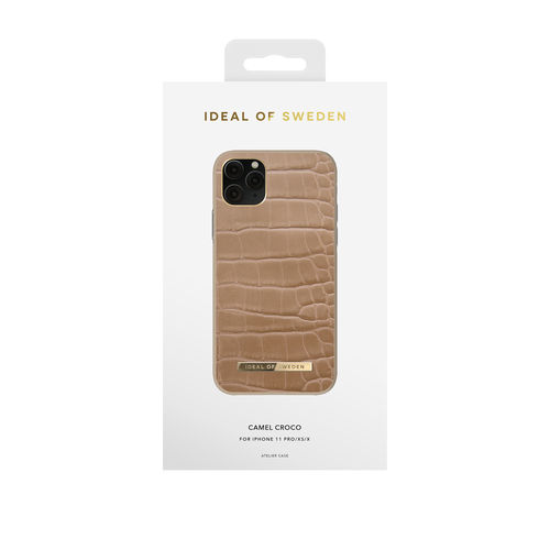 iDeal of Sweden Atelier Case iPhone 11P/XS/X Camel Croco – image 1