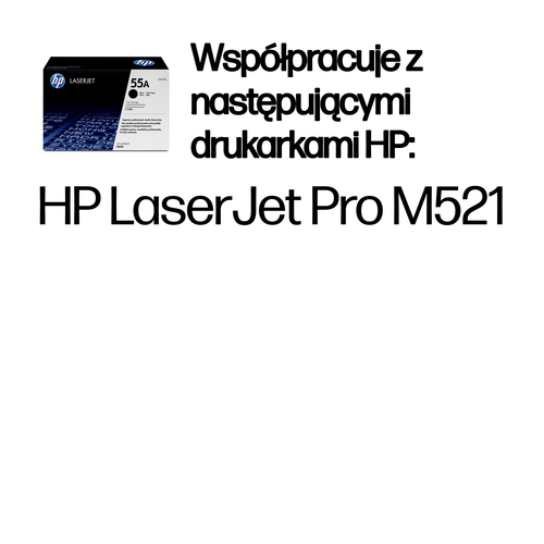 HP 55A oryginalny wkład z czarnym tonerem LaserJet