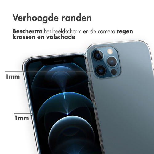 Accezz Clear Case voor Apple iPhone 12 (Pro) Telefoonhoesje Transparant, afbeelding 3