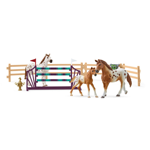 Schleich Horse Club - Lisa's toernooitraining speelfiguur, afbeelding 5