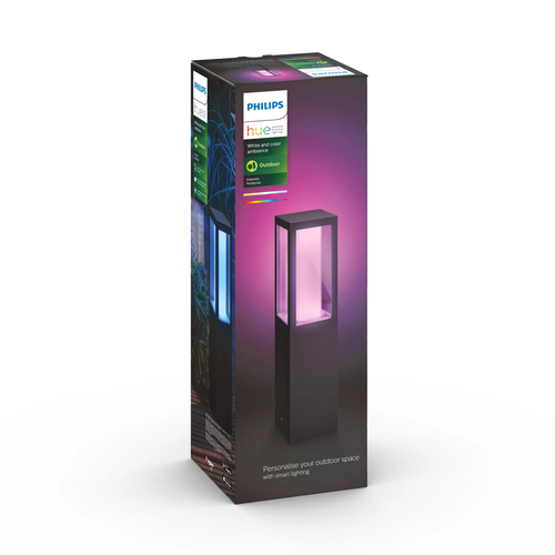 Philips Hue Impress Sockelleuchte White & Color Schwarz niedrig – Foto 4 von 4