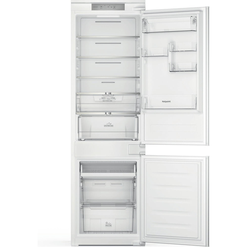 Hotpoint Total No Frost HTC18 T322 UK Integrated 70/30 Fridge Freezer - Sliding Hinge, White - image 1