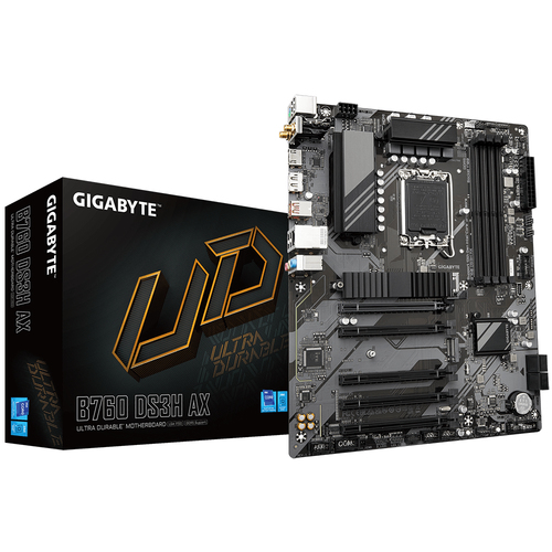 MB GIGABYTE B760 DS3H AX S-1700 / 4X DDR5 7500OC / HDMI / DP / WIFI / BT / PCIE 40 / ATX / GAMA MEDIA B760 DS3H AX - B760 DS3H AX