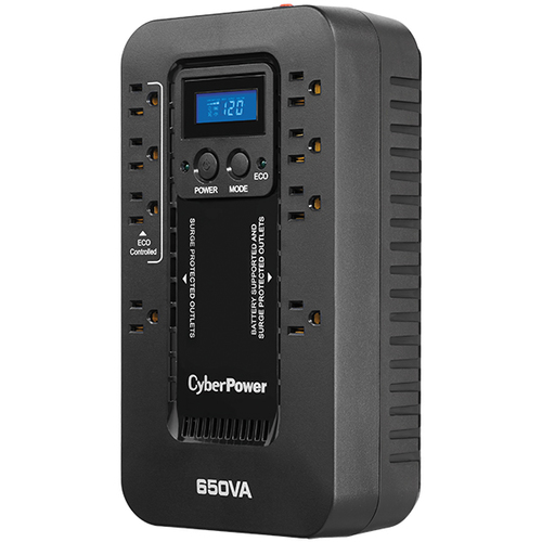 CyberPower EC650LCD sistema de alimentación ininterrumpida (UPS) En espera (Fuera de línea) o Standby (Offline) 0,65 kVA 390 W 8 salidas AC imagen 3