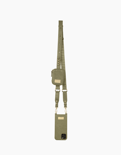 iDeal of Sweden Atelier Necklace iPhone 13 Mini Sage Croco – image 3