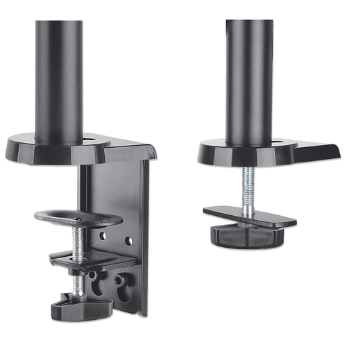 Manhattan Soporte de sobremesa para TV/monitores (Articulado de gas), para pantallas de 13" a 27", fijación con abrazadera o por ojal, Compatibilidad VESA: 75×75 y 100×100 mm (verifique las dimensiones de los cuatro orificios de montaje traseros), carga máxima 8kg imagen 5