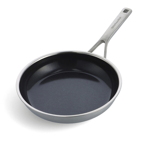 KitchenAid Unisex Multi-Ply Stainless Steel Non-Stick Frying Pan in Silver Size: 20cm Silver 20cm female - image 2